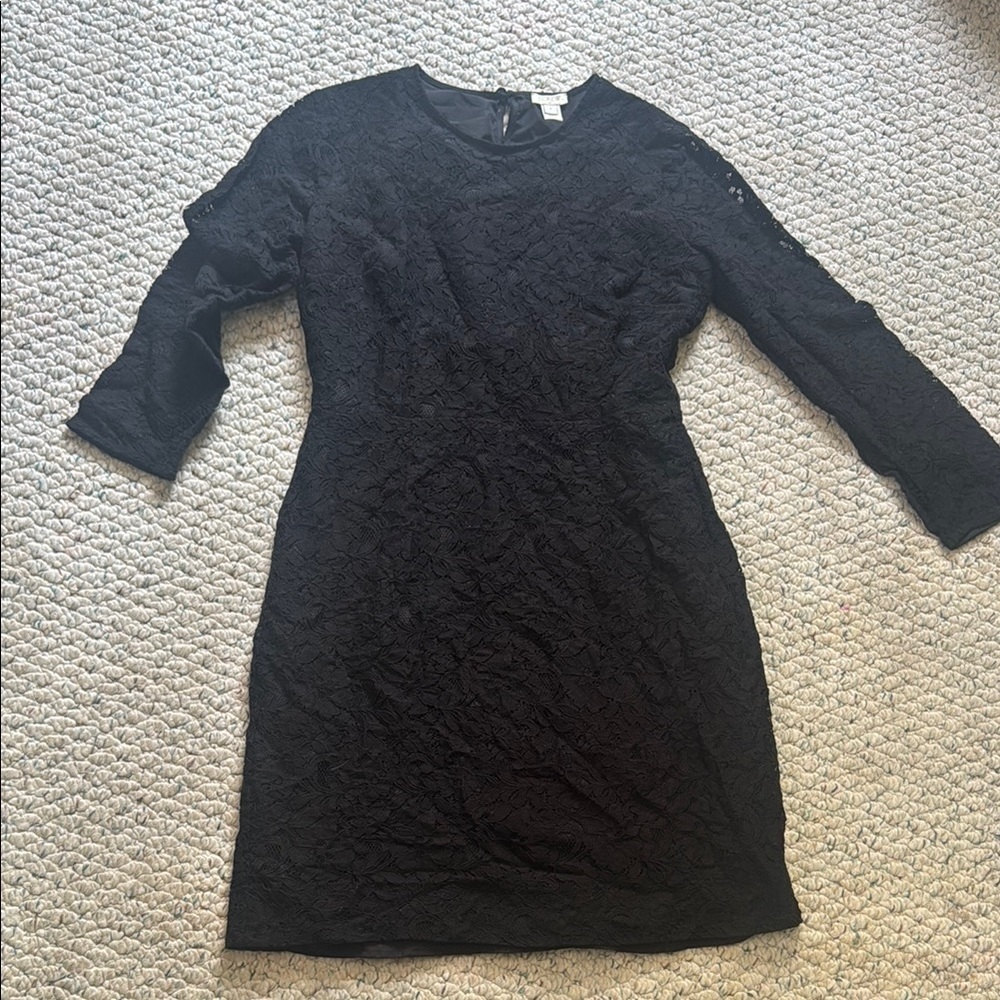 J. Crew Black Lace Dress